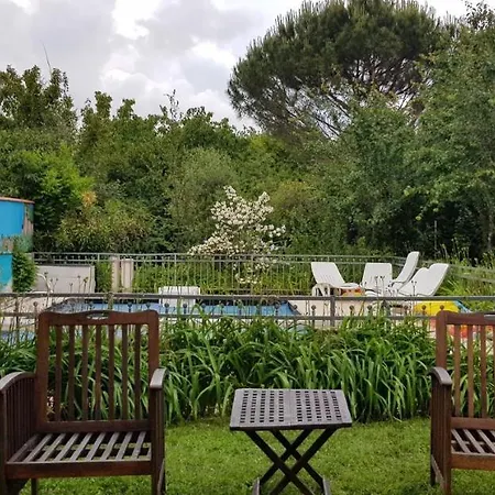 2 Et Salle De Bain Un Oasis De Bien Etre Piscine Et Jardin Direct Gare Aeroport 住宿加早餐酒店 *